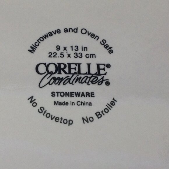 3 Qt. ( 9" x 13") Corelle Stoneware Baking Dish "Abundance Pattern" - Picture 5 of 5